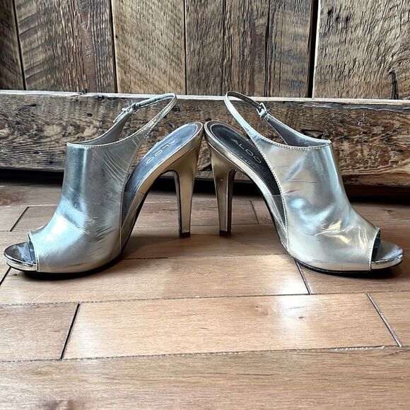 Aldo gold mules heels   - Picture 2 of 3